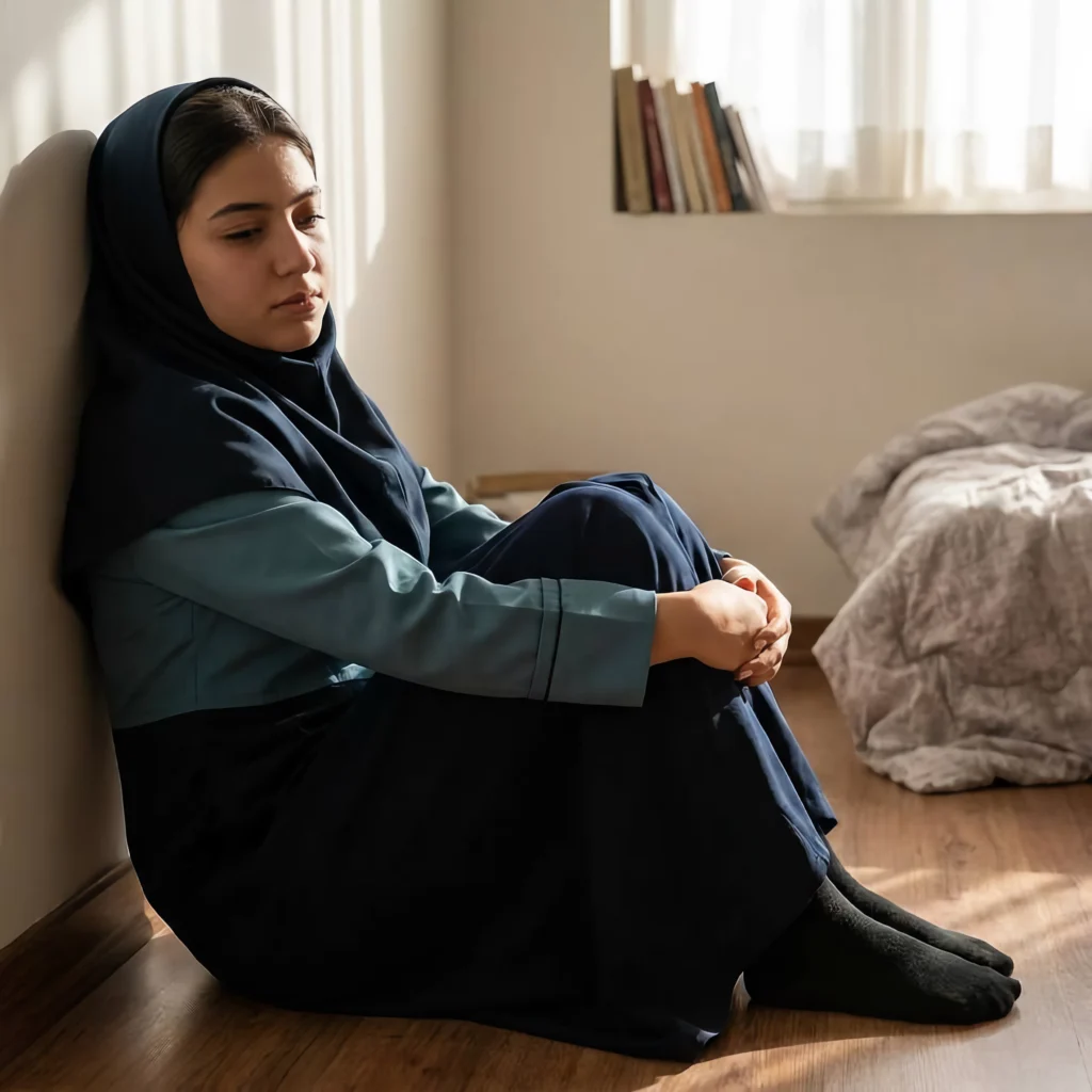 teen girl in conflict resolution